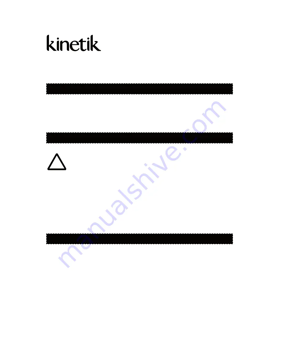 Kinetik KISP-E200-IC Instruction Manual Download Page 3