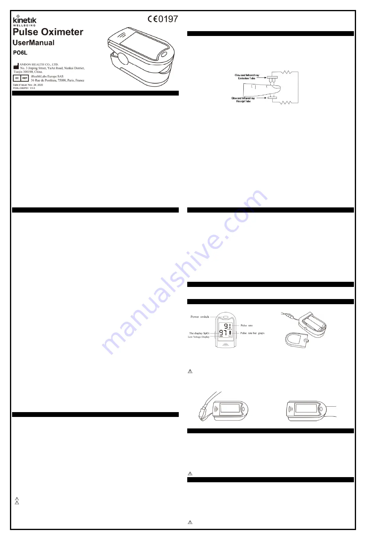 Kinetik PO6L User Manual Download Page 1