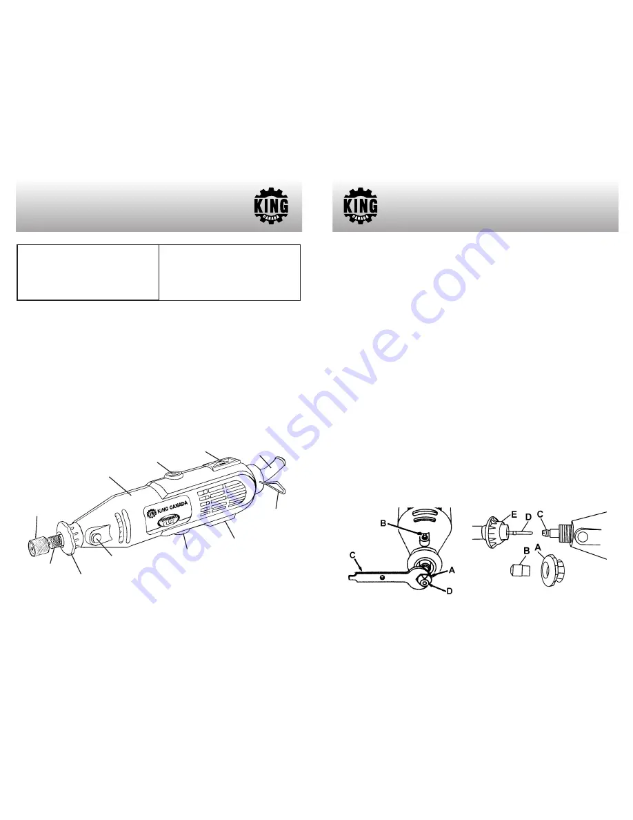 King Canada 8353N Instruction Manual Download Page 3