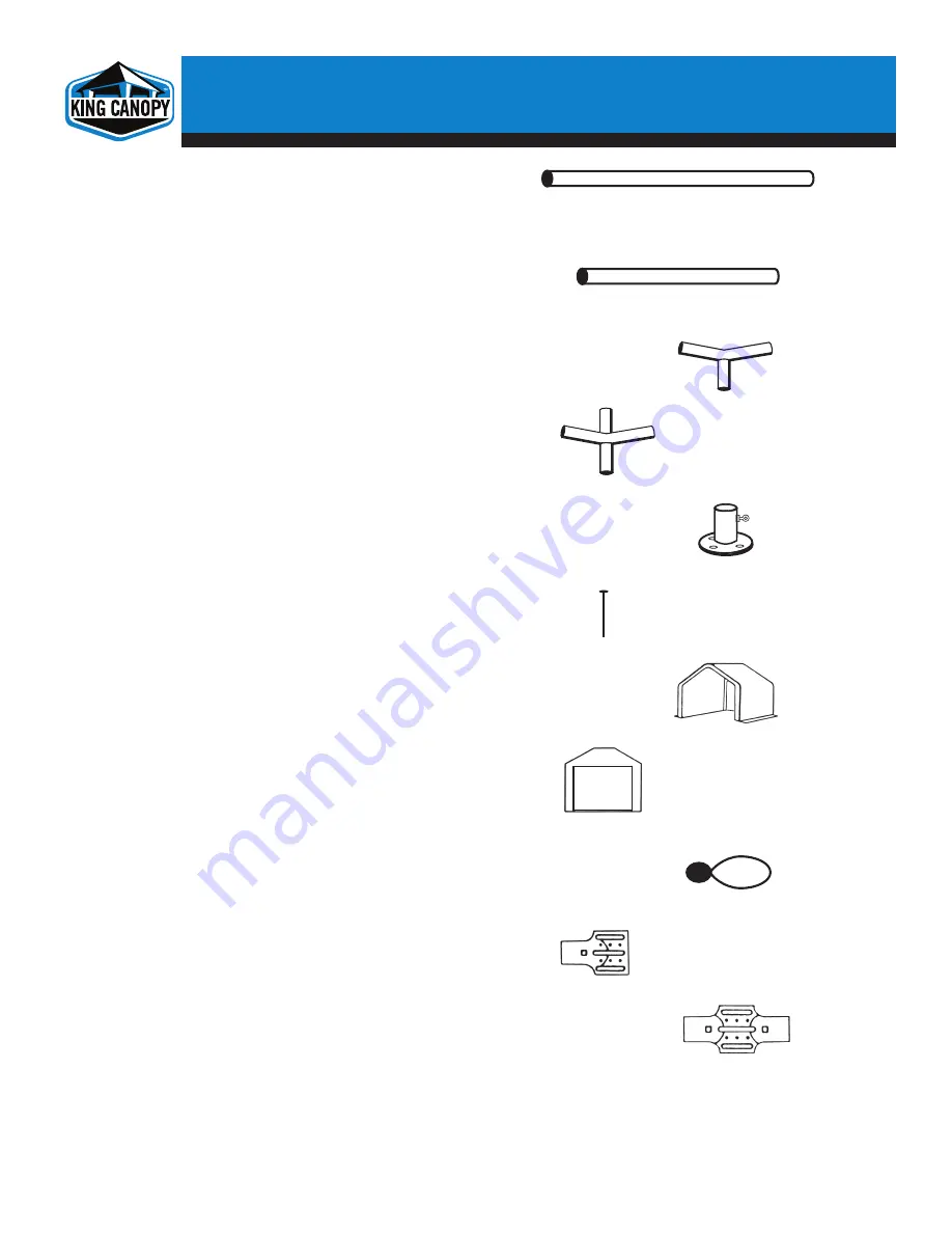 KING CANOPY G0712 Instructions Manual Download Page 2