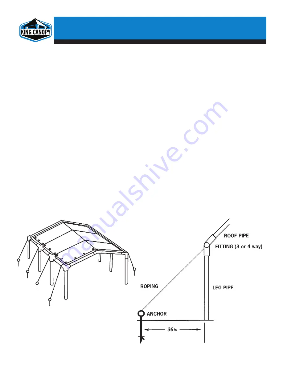 KING CANOPY Universal C81220PC Assembly Instructions Manual Download Page 6