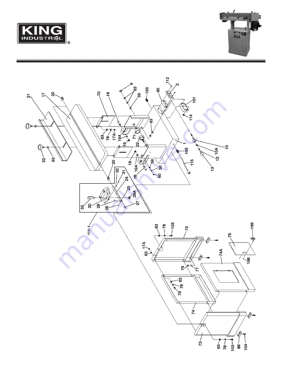 King Industrial KC-689-OSC-7 Service Manual Download Page 1