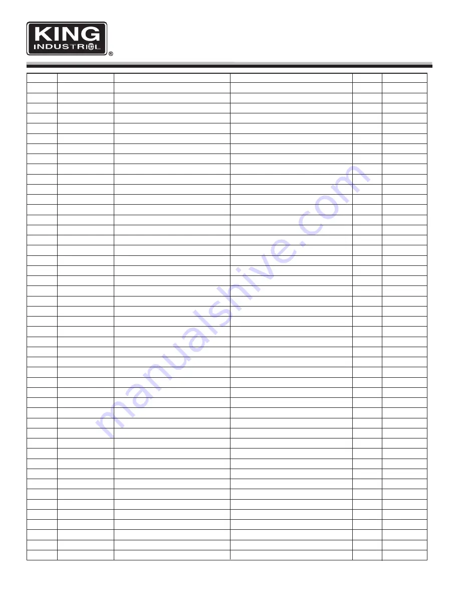 King Industrial KC-OVS-F2 Service Manual Download Page 4