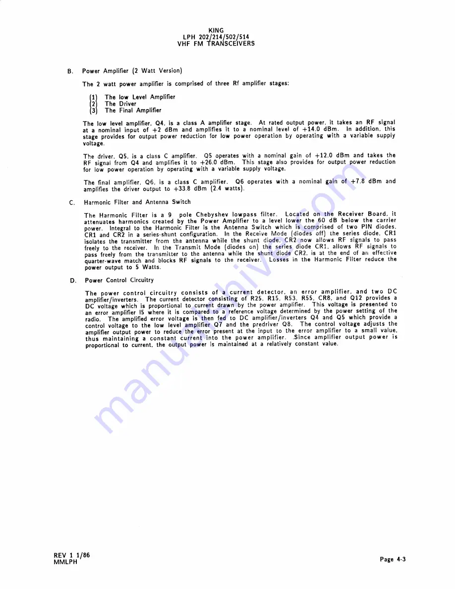 KING LPH 202 Service Manual Download Page 29