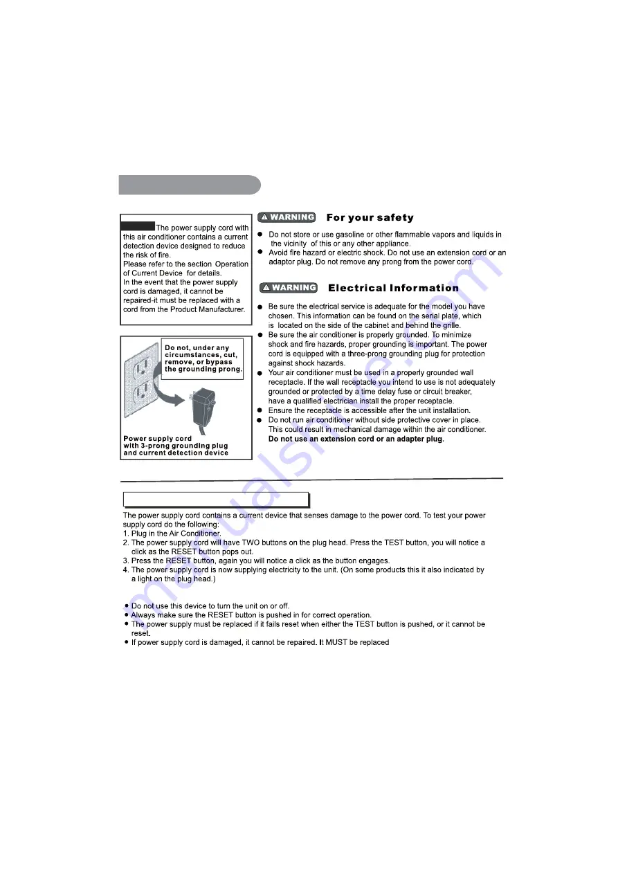 Kinghome GJC05BK-A6NRNC5A Owner'S Manual Download Page 9