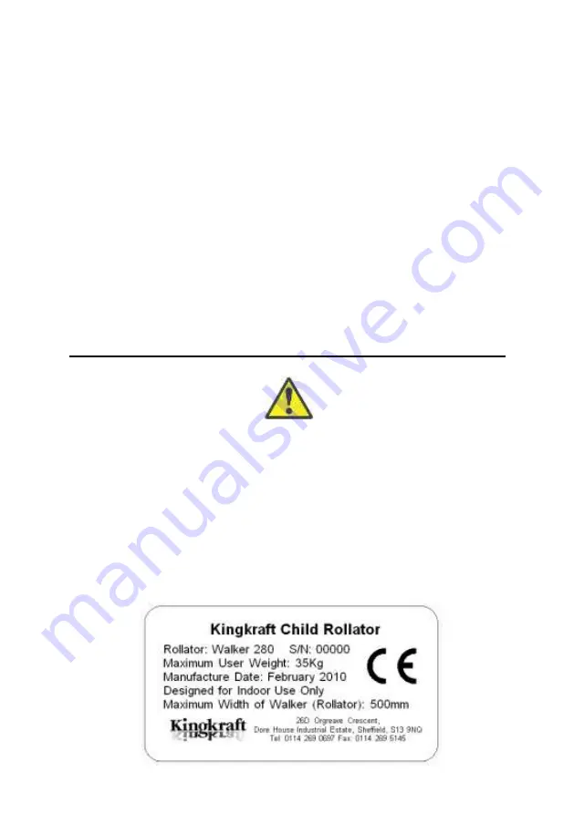 Kingkraft Walker 280 User Manual Download Page 15