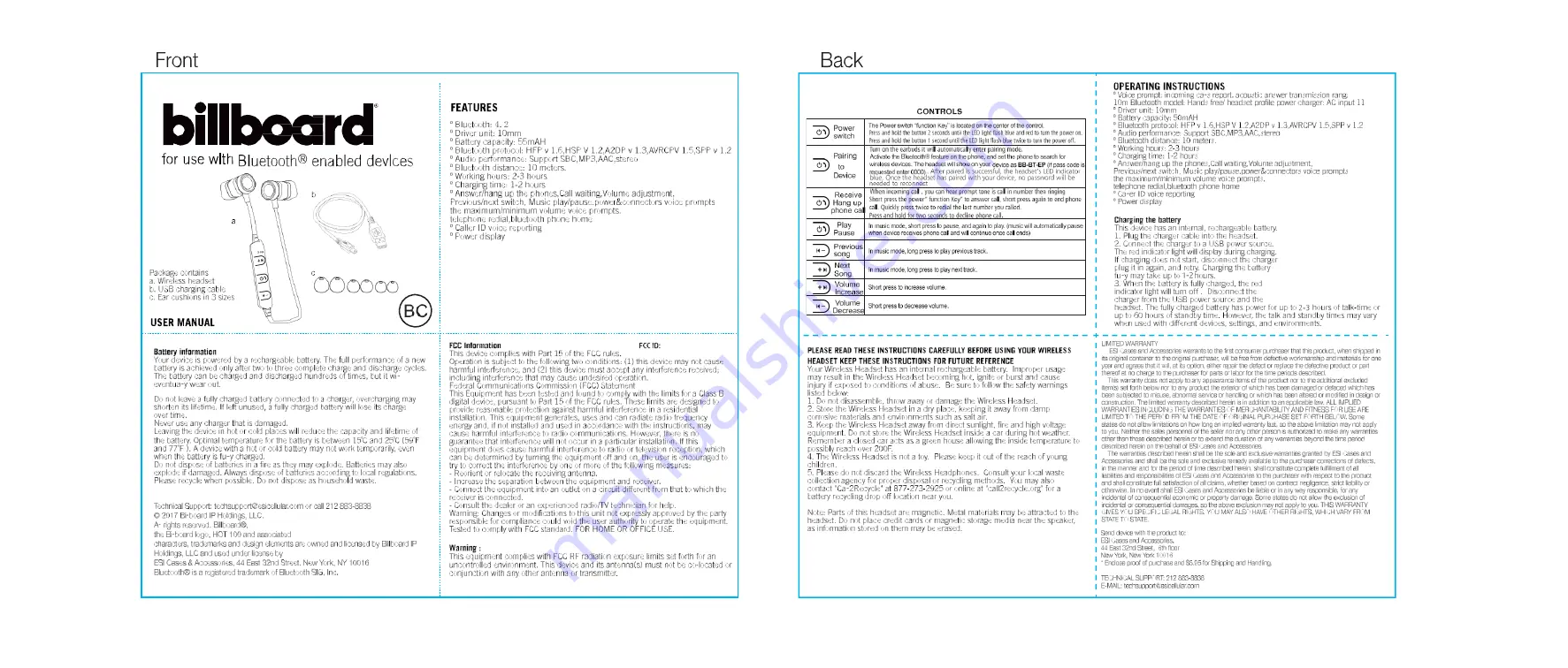 Kingray Billboard BB430 User Manual Download Page 1