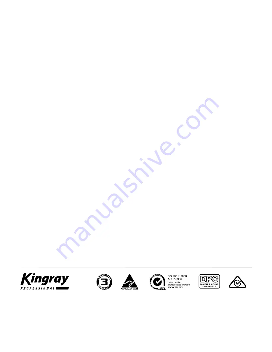 Kingray KLA-110 Programming Manual Download Page 16