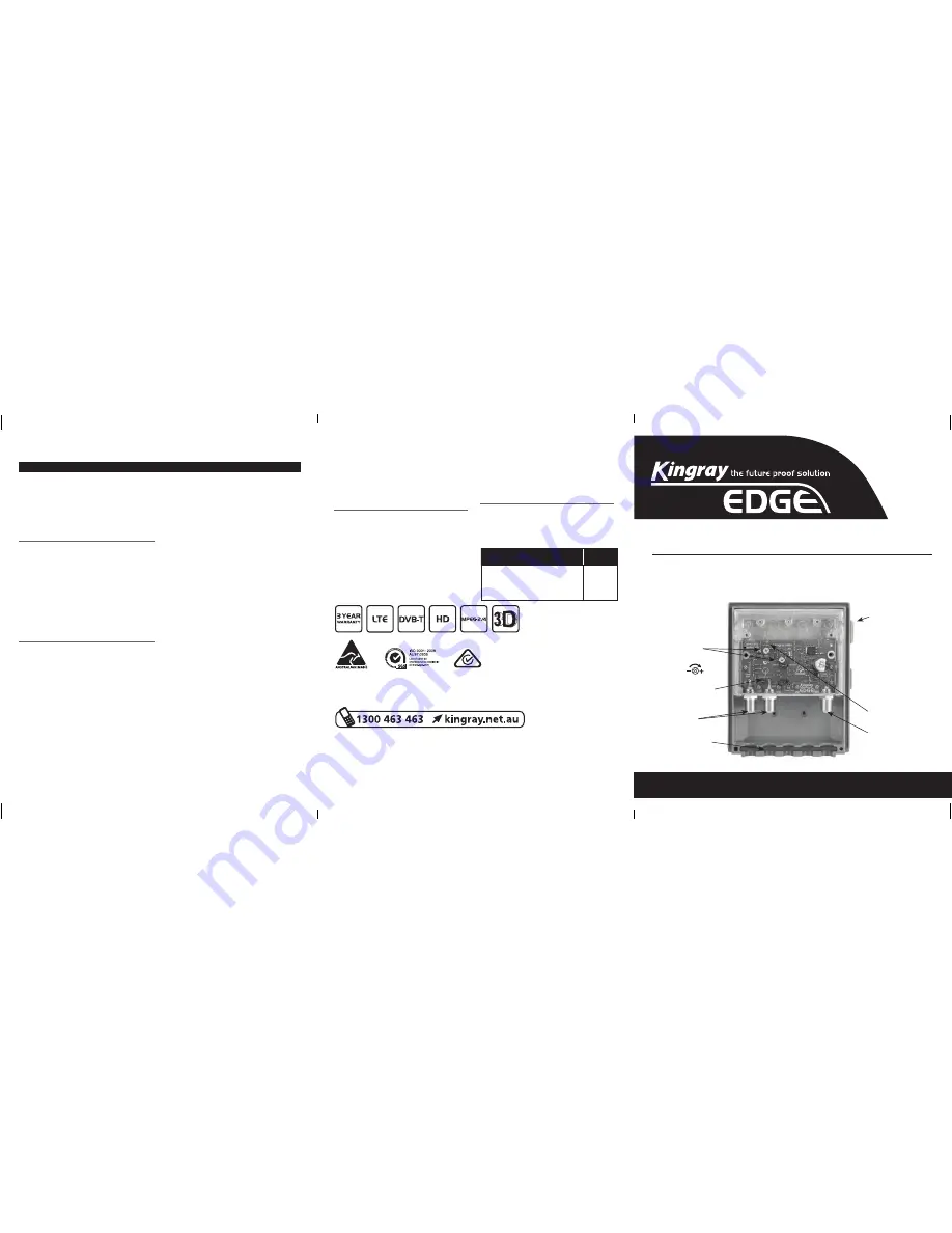 Kingray MHW43FS Скачать руководство пользователя страница 1