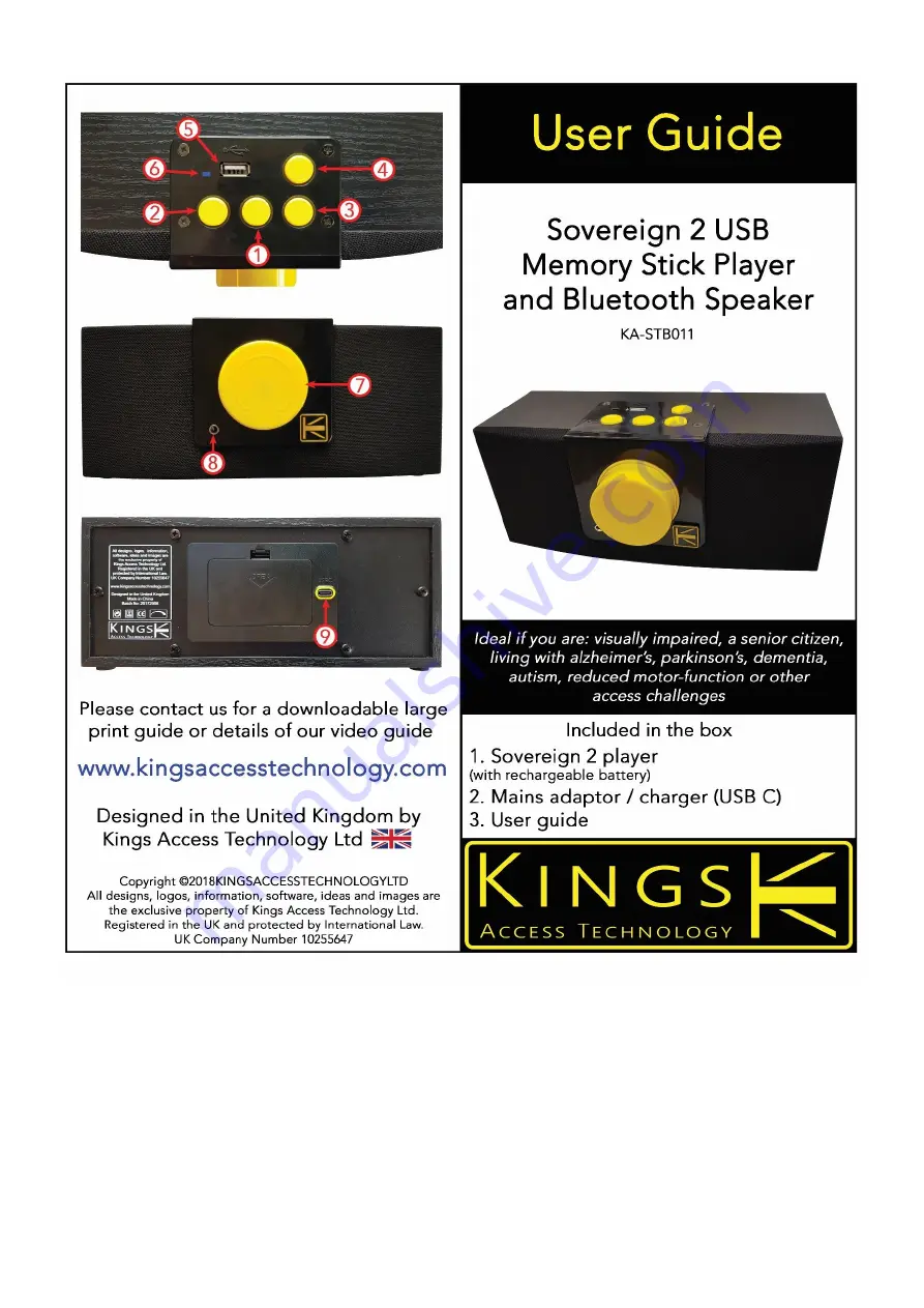 Kings Access Technology KA-STB011 User Manual Download Page 1