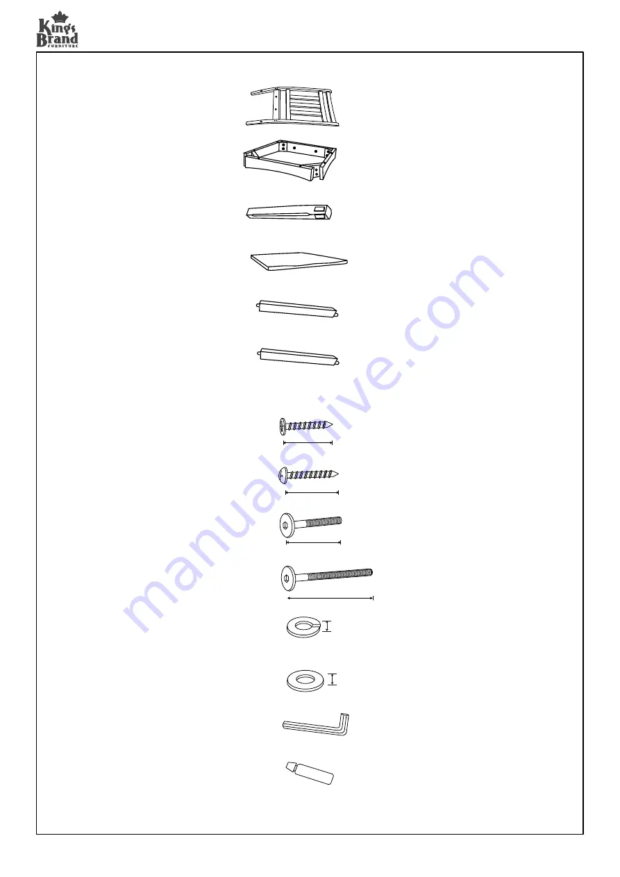 Kings Brand Furniture D6484-2 Assembly Instructions Download Page 3