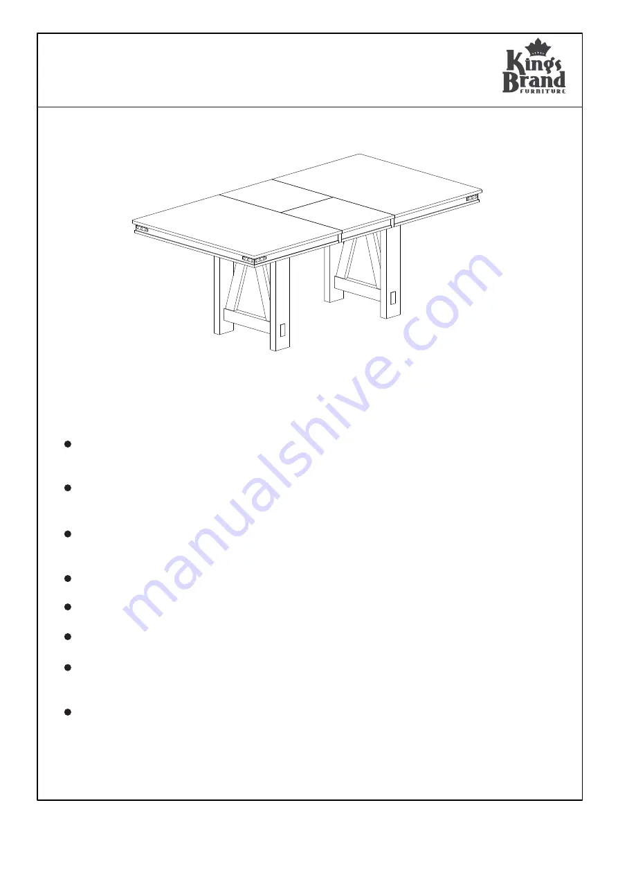 Kings Brand Furniture D6490-1 Assembly Instructions Download Page 1