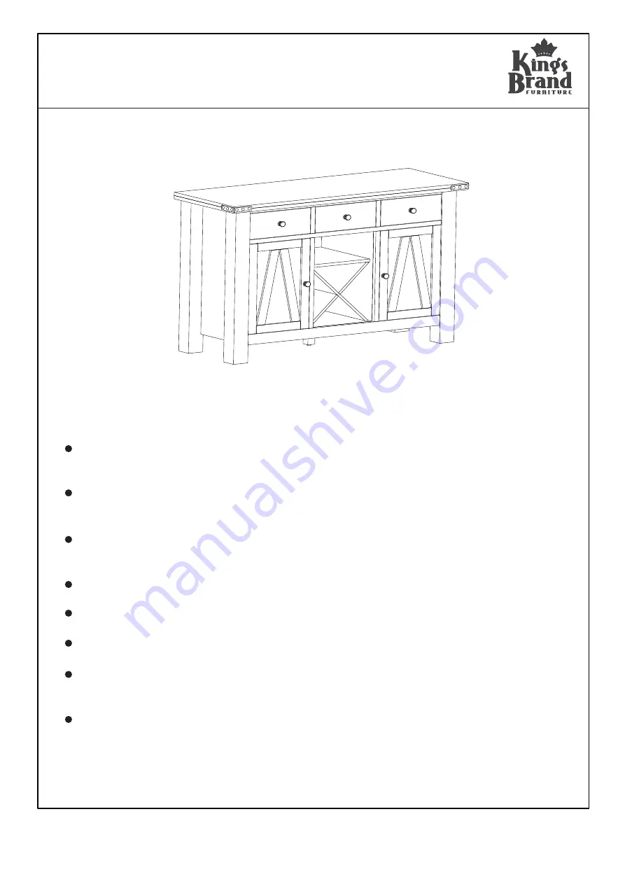 Kings Brand Furniture D6490-4 Assembly Instructions Download Page 1