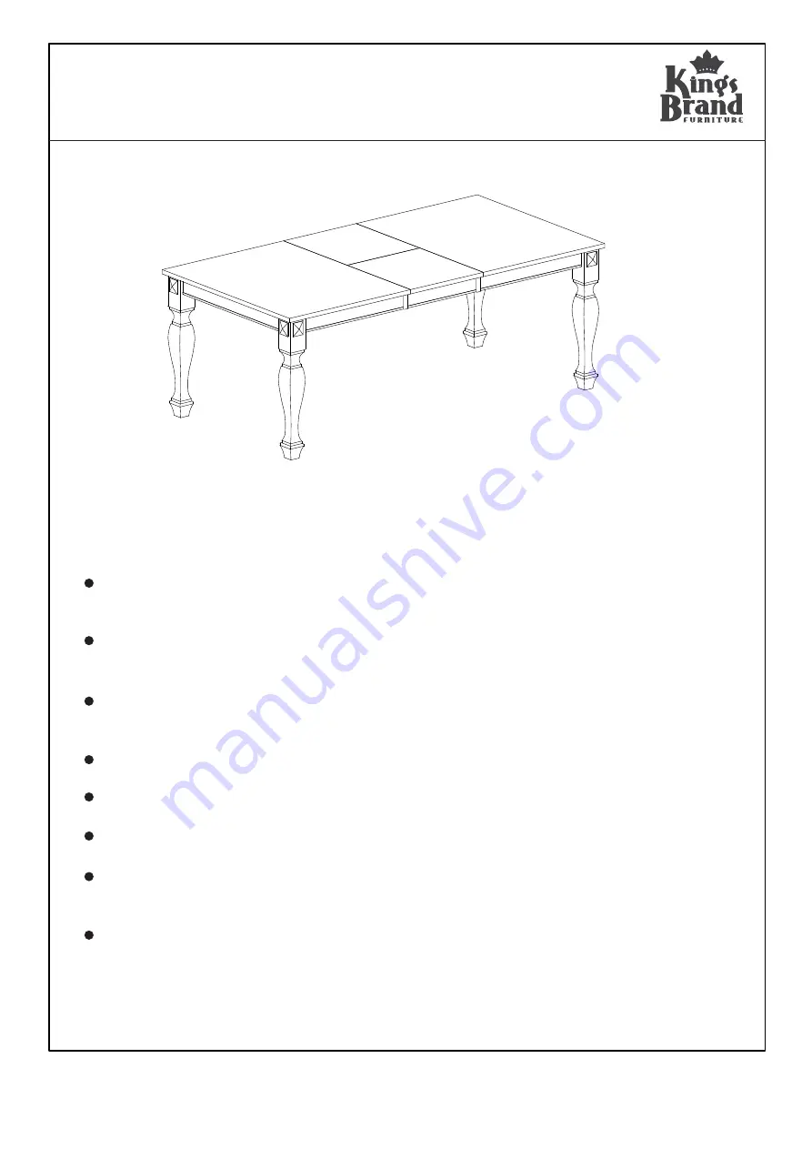 Kings Brand Furniture D6498-1 Assembly Instructions Download Page 1