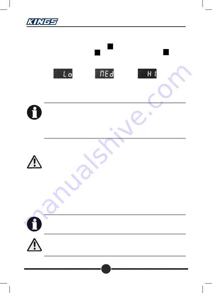 KINGS AFK60 Instruction Manual Download Page 16