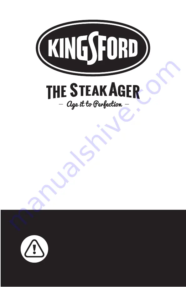 Kingsford SteakAger User Manual Download Page 1