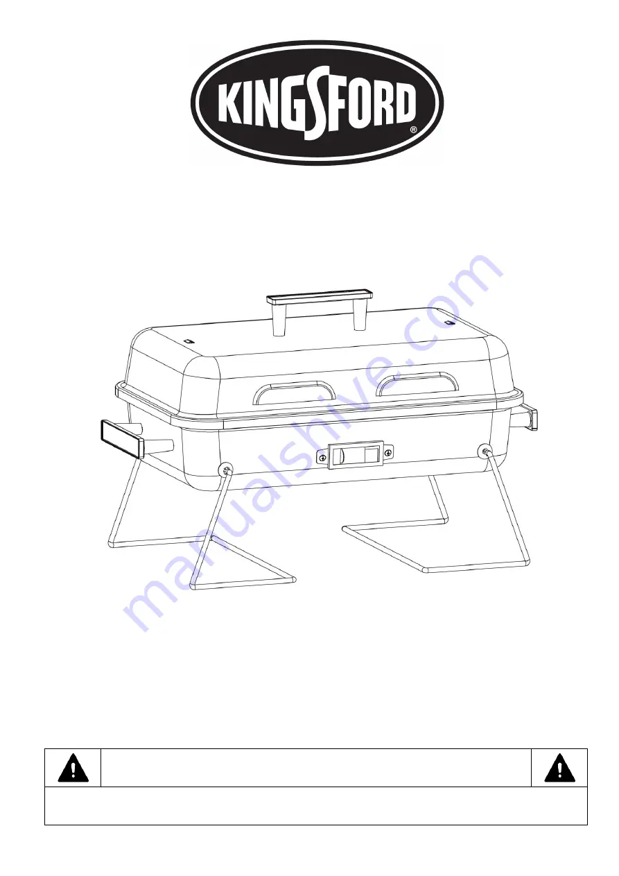 Kingsford TG2002101-KF Owners Manual Assembly And Operating Instructions Download Page 1