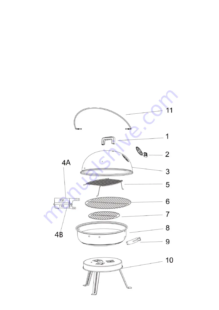 Kingsford TG2021301-KF Owners Manual Assembly And Operating Instructions Download Page 4