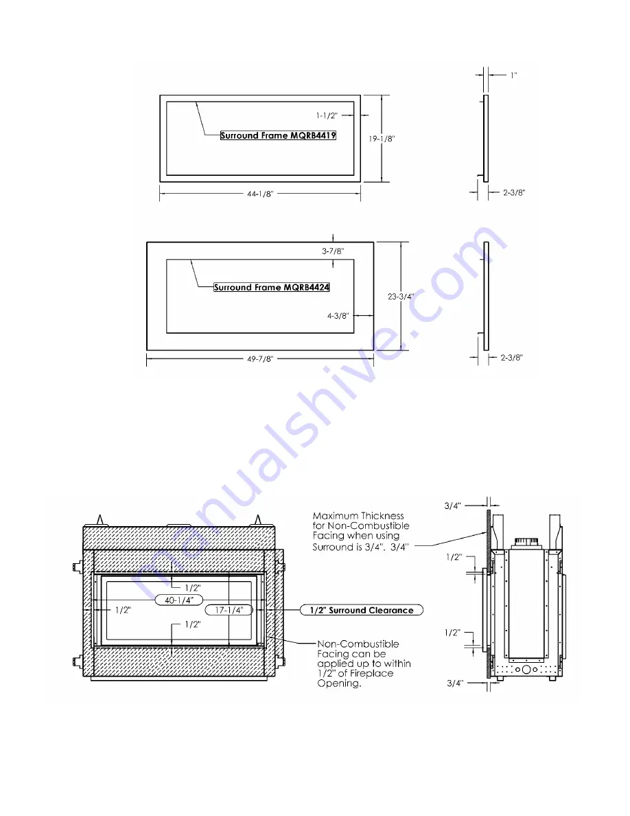 Kingsman Fireplaces Marquis Infinite MQRB4436LP Installation Instructions Manual Download Page 20