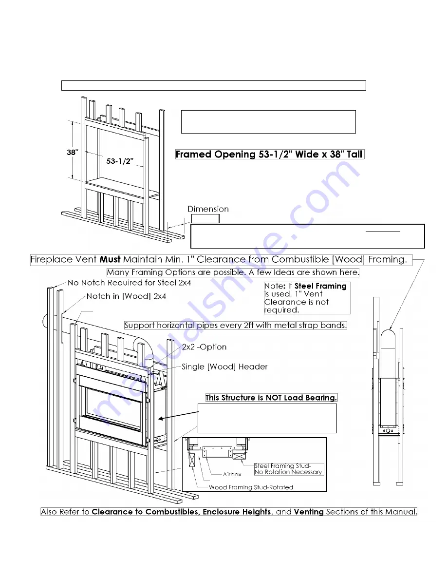 Kingsman Fireplaces Marquis Infinite MQRB4436LP Installation Instructions Manual Download Page 26