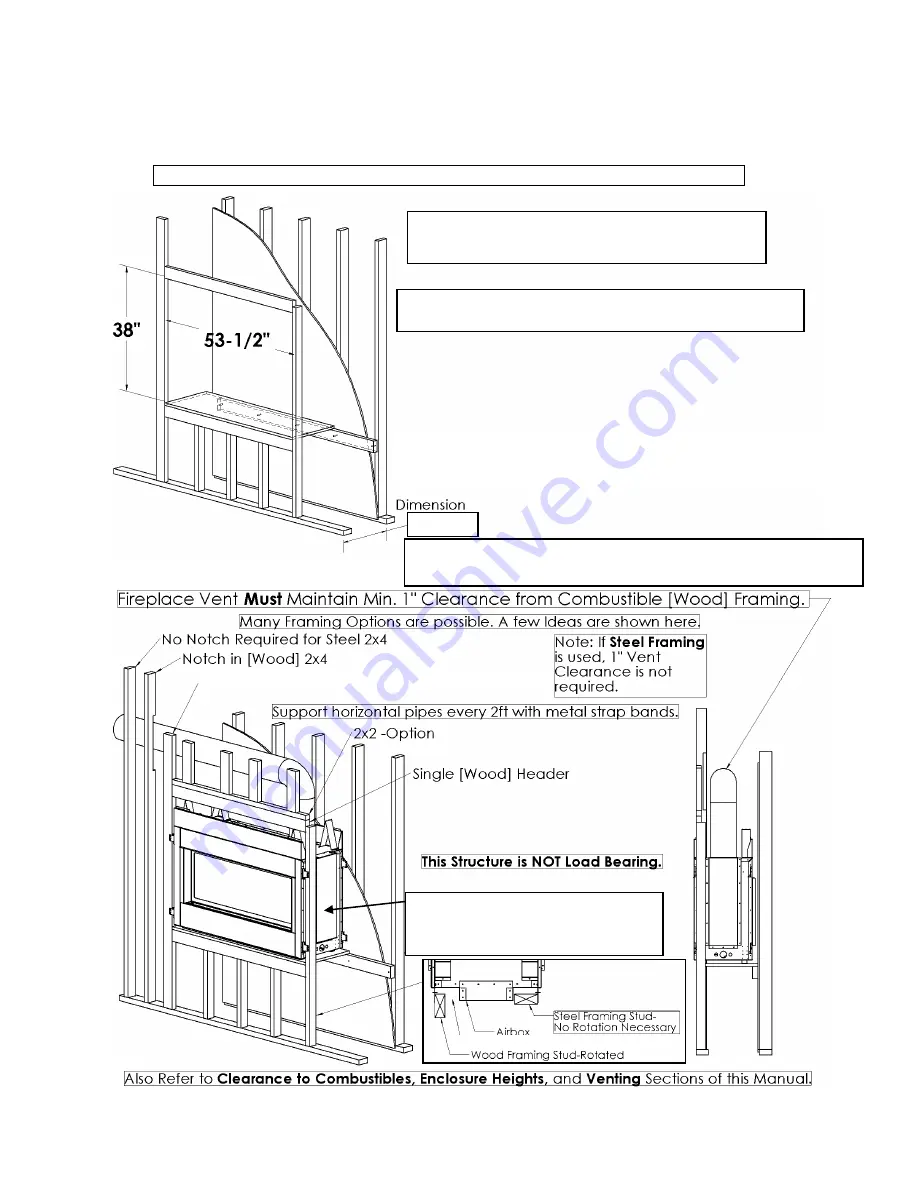 Kingsman Fireplaces Marquis Infinite MQRB4436LP Installation Instructions Manual Download Page 28