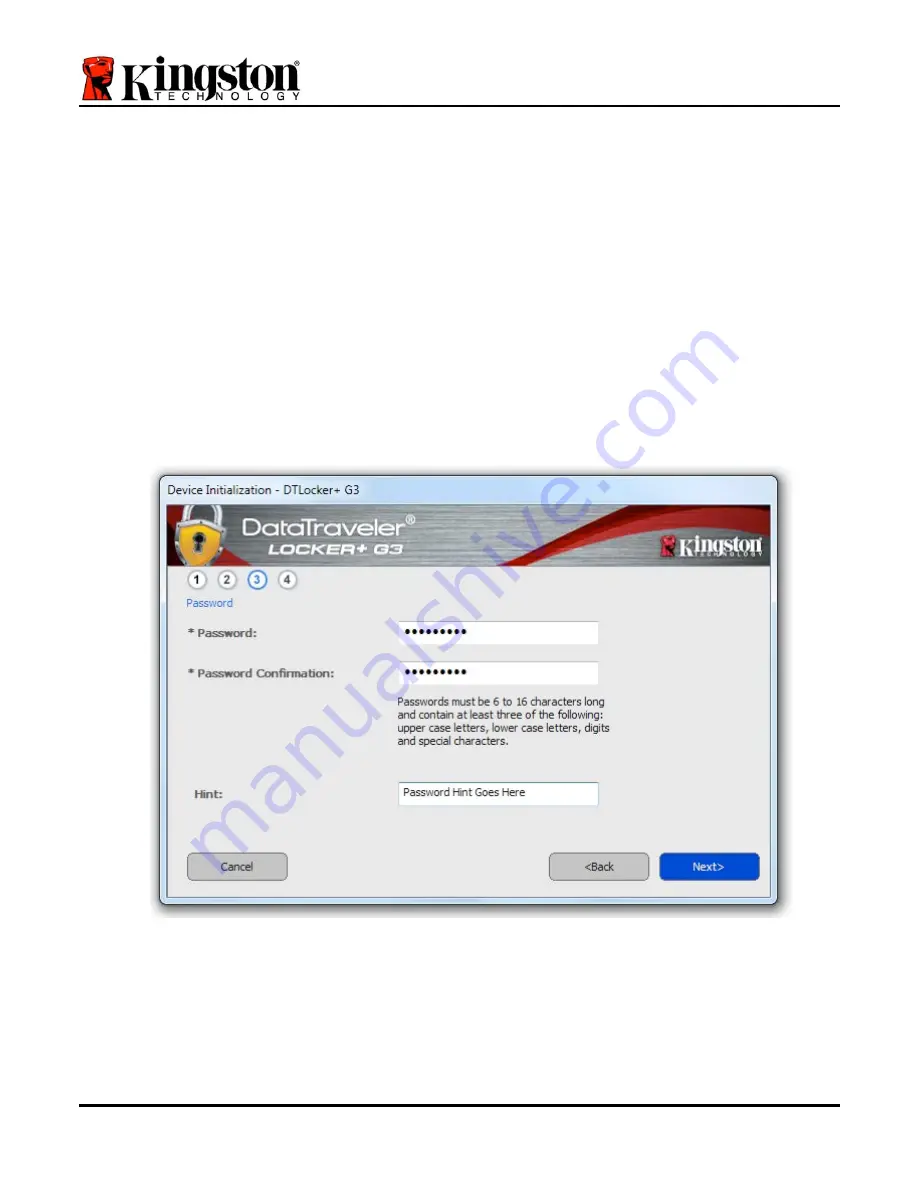 Kingston Technology DataTraveler Locker+ G3 Installation Manual Download Page 31