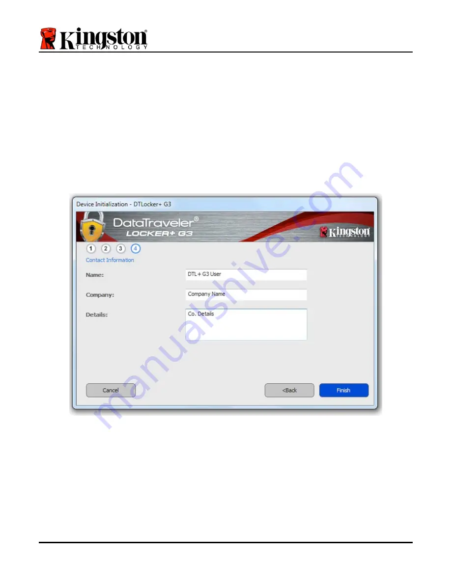 Kingston Technology DataTraveler Locker+ G3 Installation Manual Download Page 32