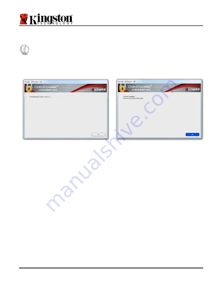 Kingston Technology DataTraveler Locker+ G3 Installation Manual Download Page 33