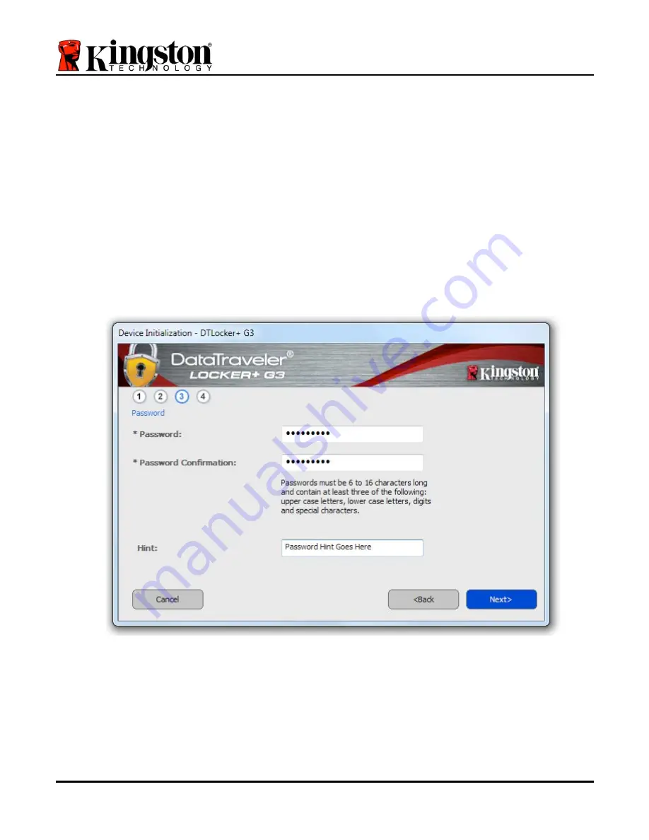 Kingston Technology DataTraveler Locker+ G3 Installation Manual Download Page 55