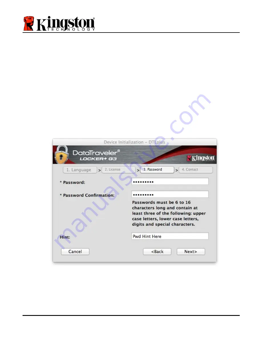 Kingston Technology DataTraveler Locker+ G3 Installation Manual Download Page 113