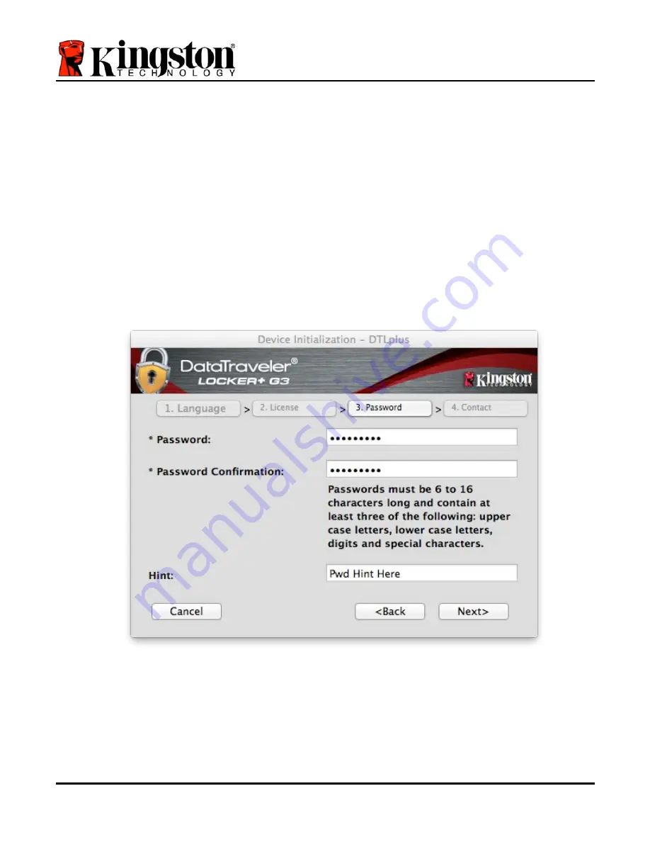 Kingston Technology DataTraveler Locker+ G3 Installation Manual Download Page 161