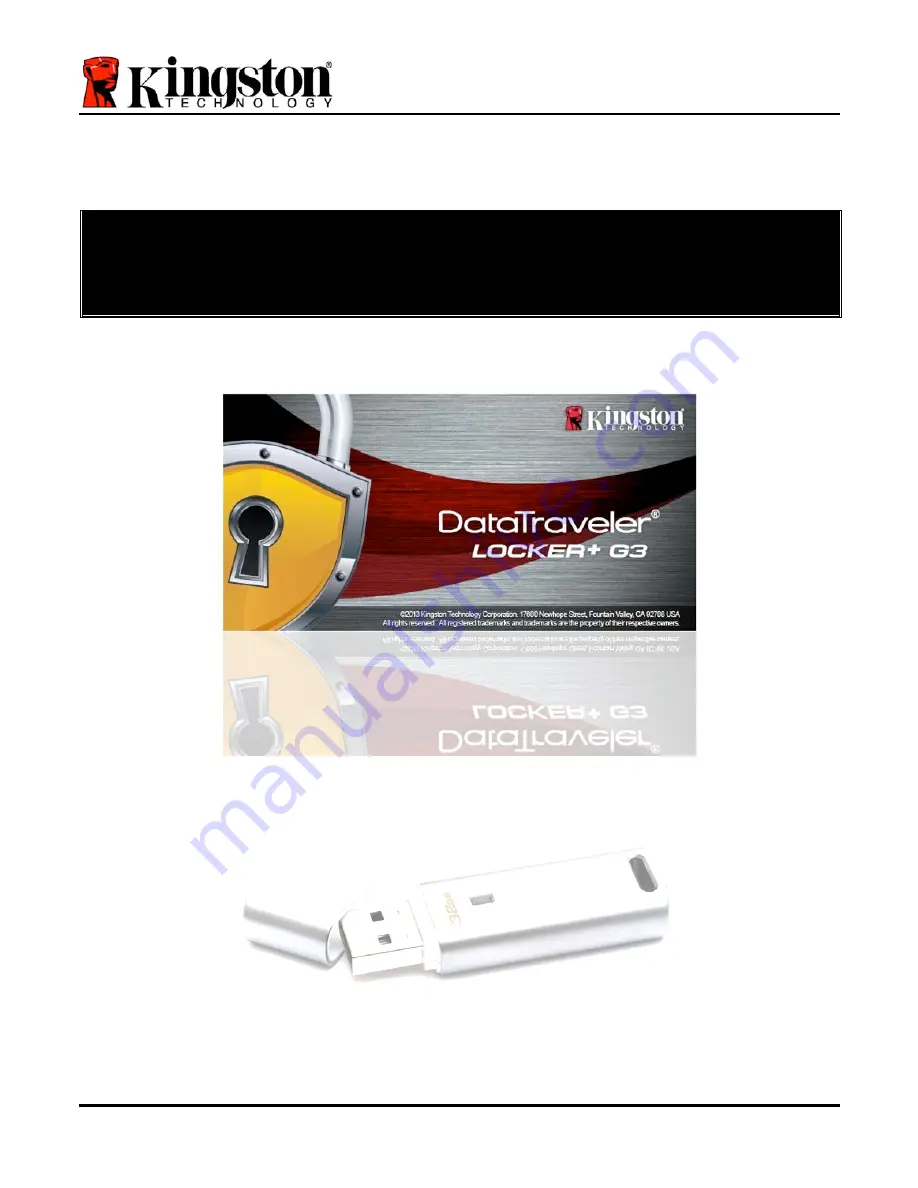 Kingston Technology DataTraveler Locker+ G3 Installation Manual Download Page 170