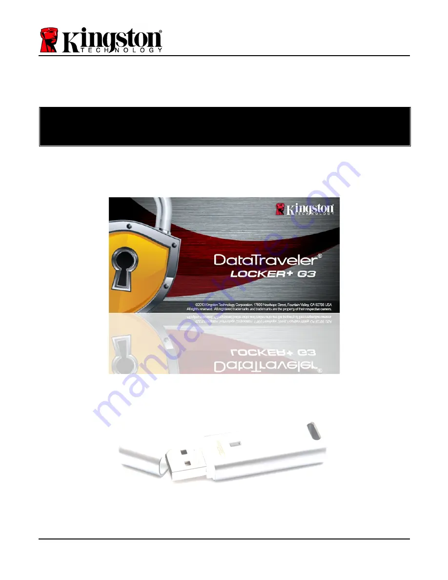 Kingston Technology DataTraveler Locker+ Generation 3 DTLPG3 Installation Manual Download Page 203