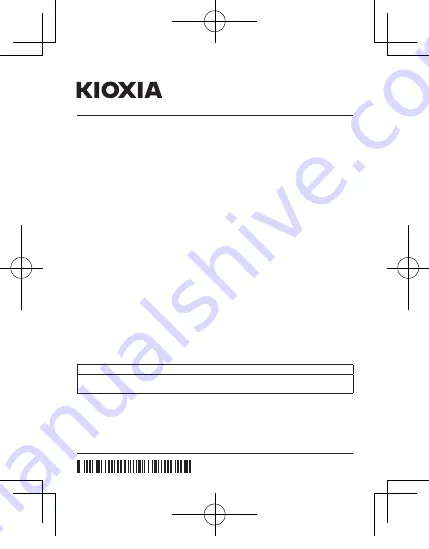 kioxia EXCERIA PLUS Скачать руководство пользователя страница 1