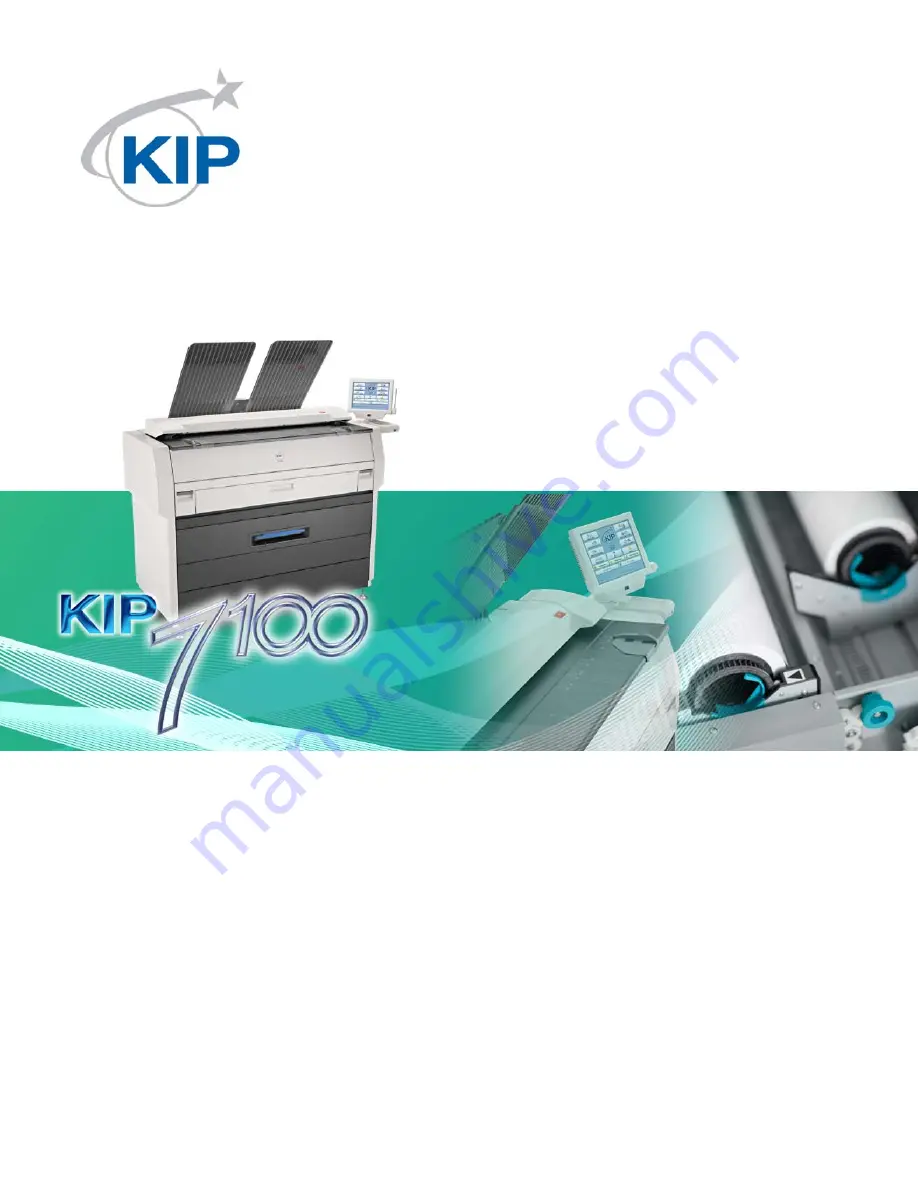 KIP KIP 7100 User Manual Download Page 1