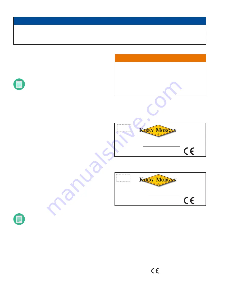 Kirby Morgan 525-769 Installation Manual Download Page 4