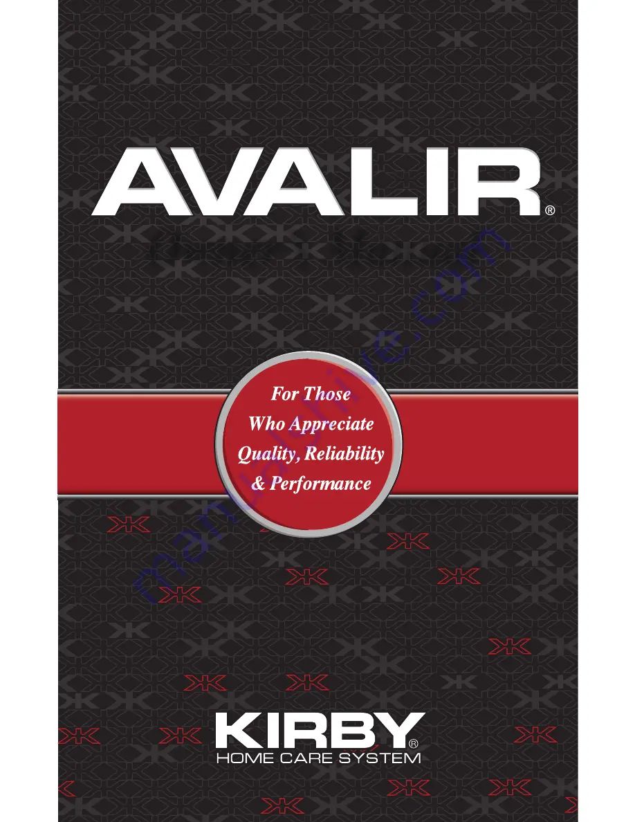 Kirby Avalir Owner'S Manual Download Page 1