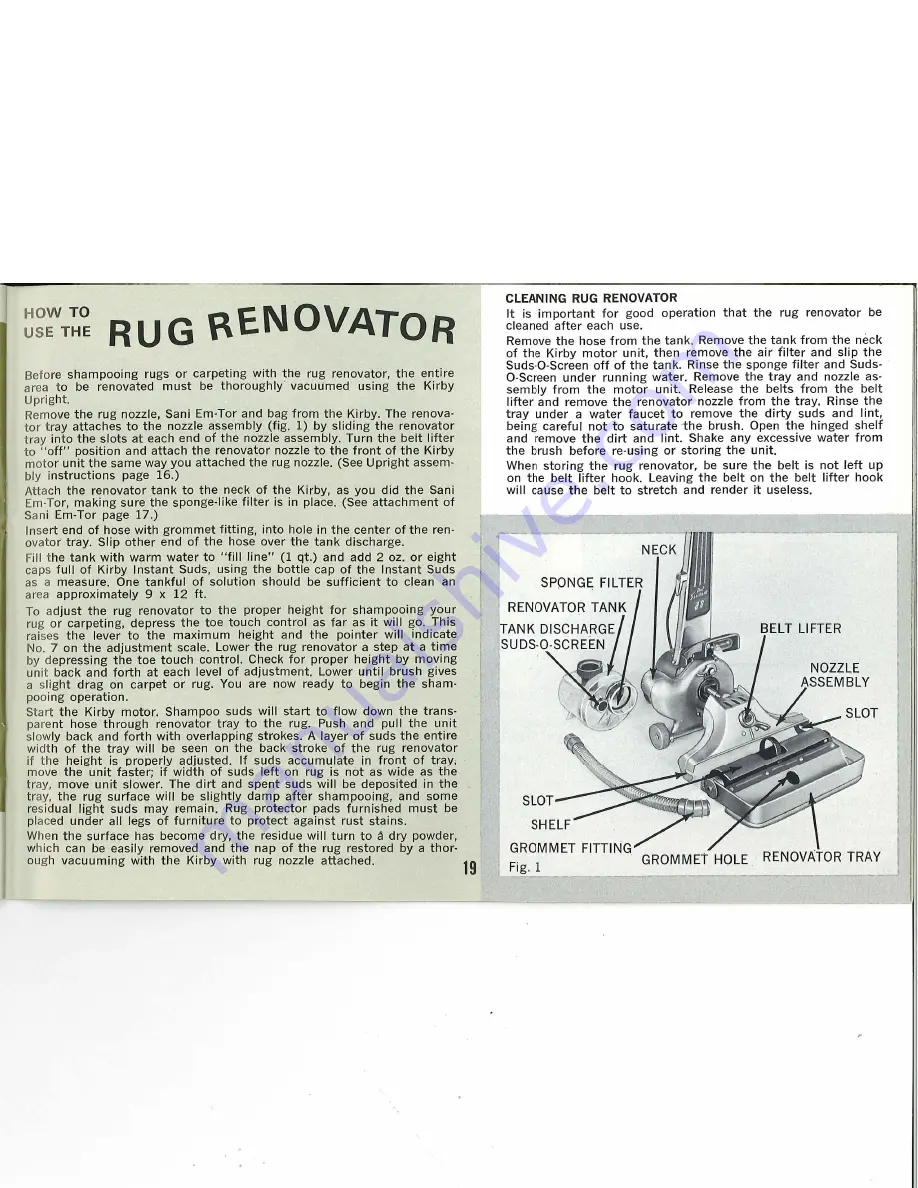 Kirby Dual Sanitronic 80 Скачать руководство пользователя страница 21