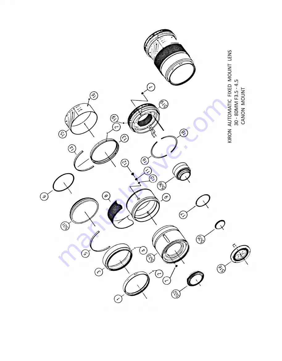 Kiron 30-80MM F/3.5-4.5 Скачать руководство пользователя страница 2