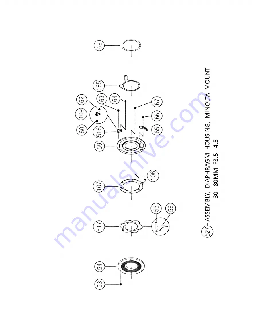 Kiron 30-80MM F/3.5-4.5 Parts And Service Manual Download Page 9