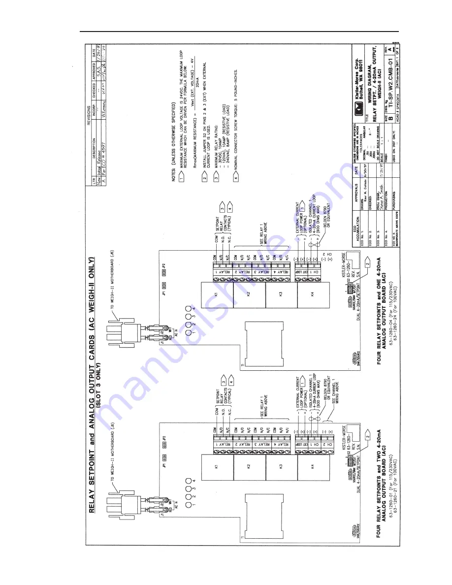 Kistler-Morse Weigh II Installation And Operation Manual Download Page 97