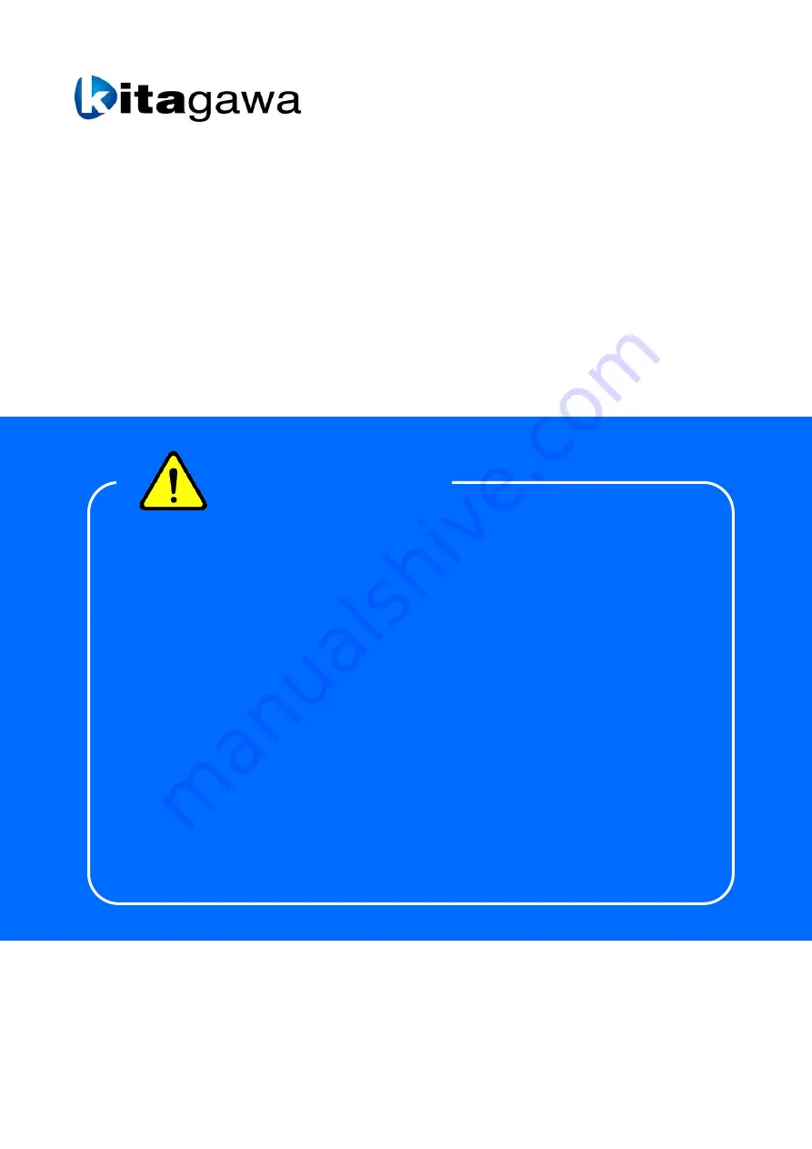 Kitagawa M0915RA Instruction Manual Download Page 1