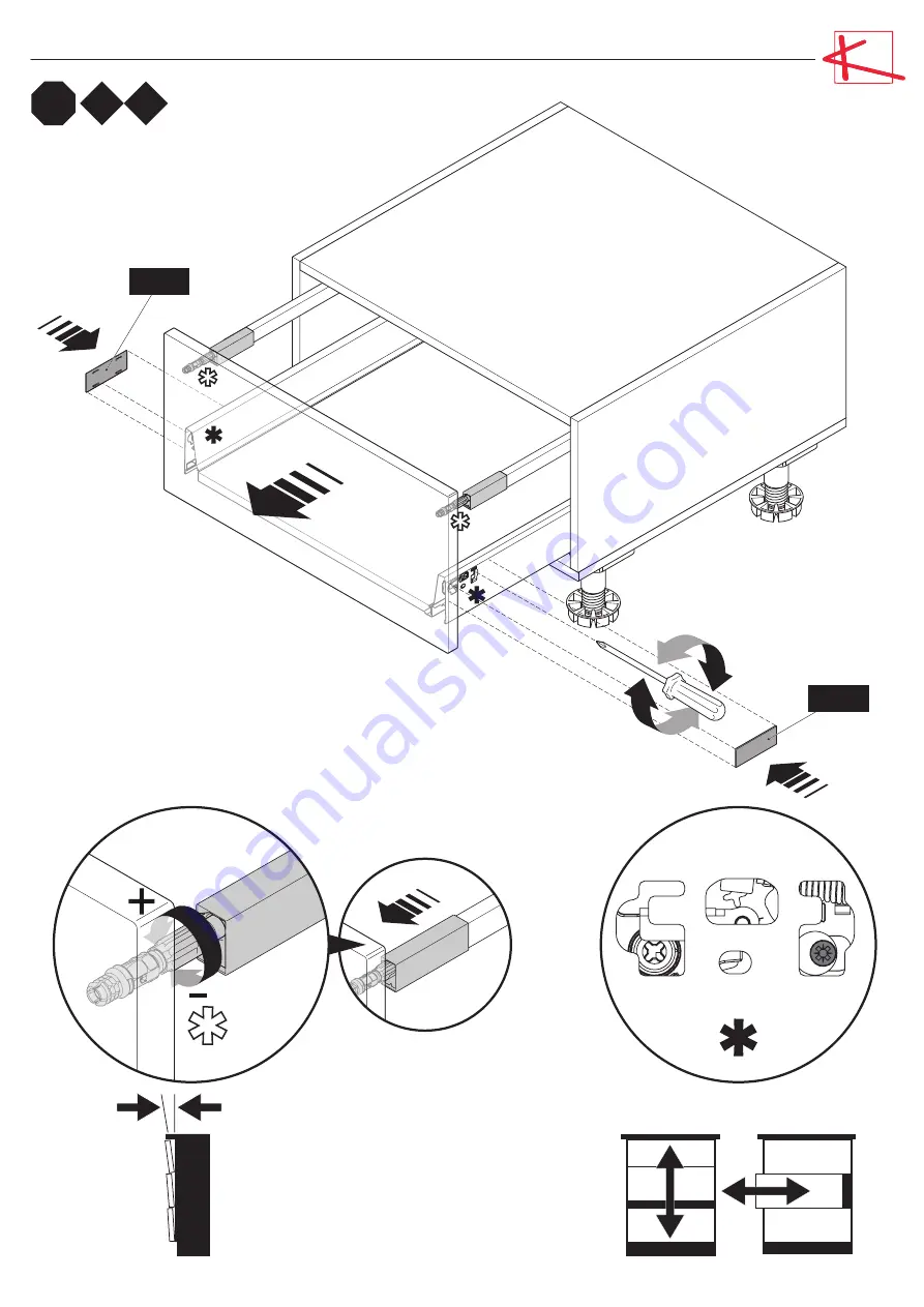 Kitchen EURO S60SZ1B-416 Assembly Instructions Manual Download Page 14