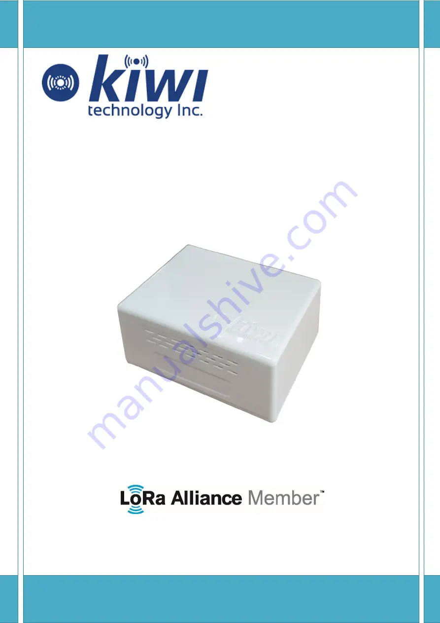 Kiwi Lora Alliance Member LAS-603V1 User Manual Download Page 1