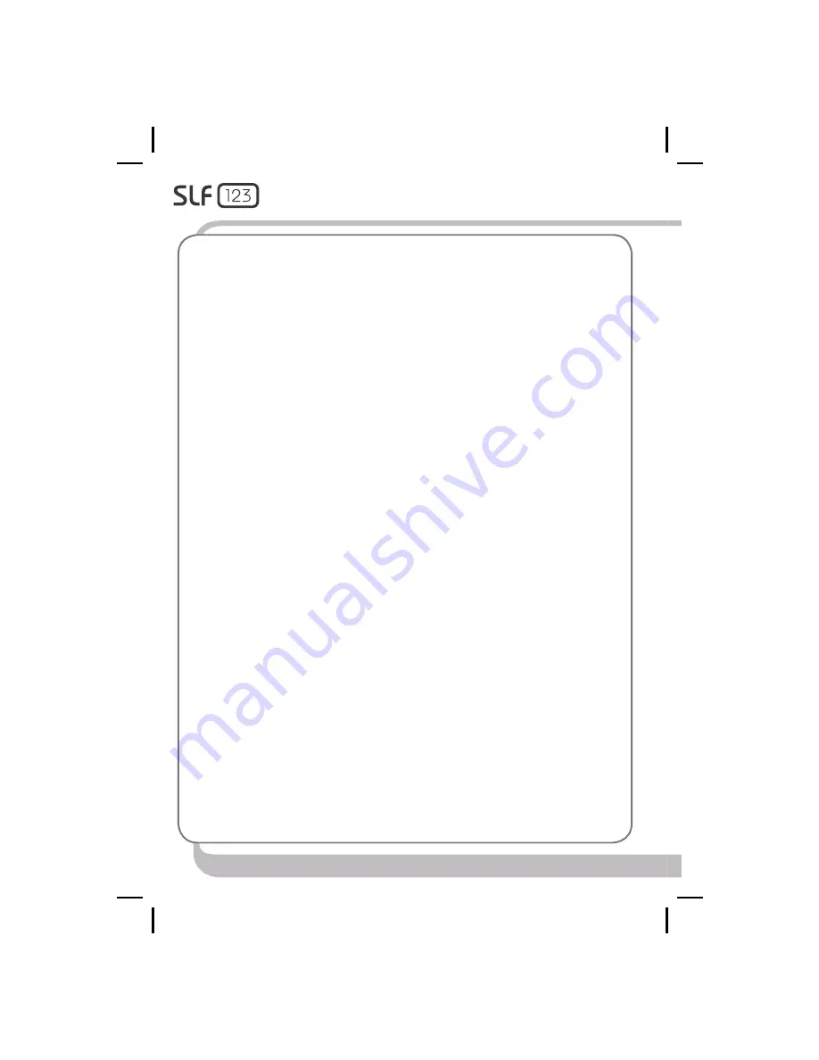 kiwy SLF 123 Instruction Manual Download Page 18