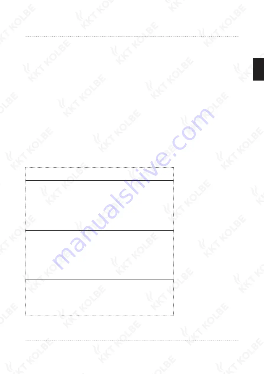 KKT KOLBE EB8012EDP User Manual Download Page 31