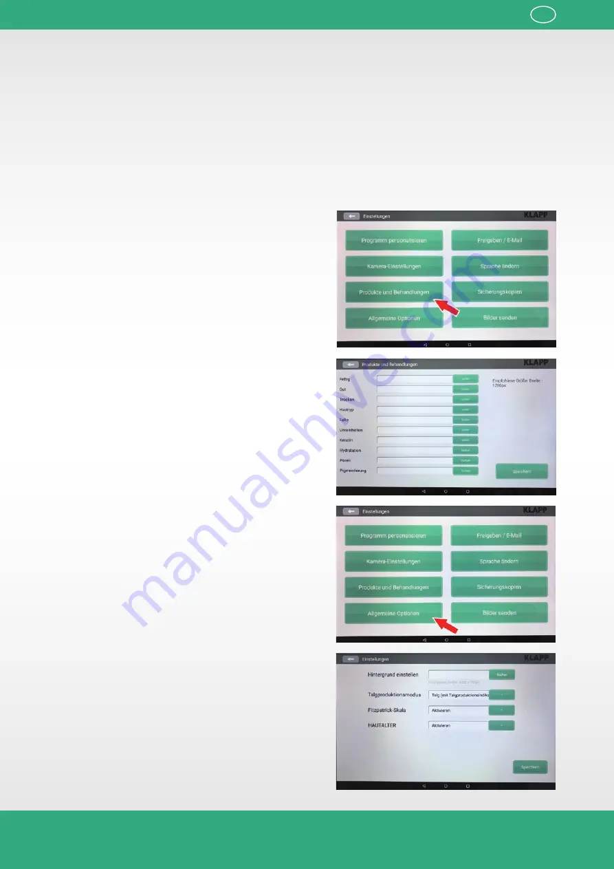 KLAPP Skin Analyser Instruction Manual Download Page 13