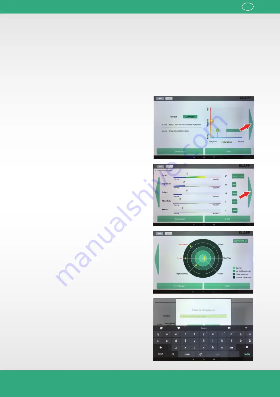 KLAPP Skin Analyser Скачать руководство пользователя страница 21
