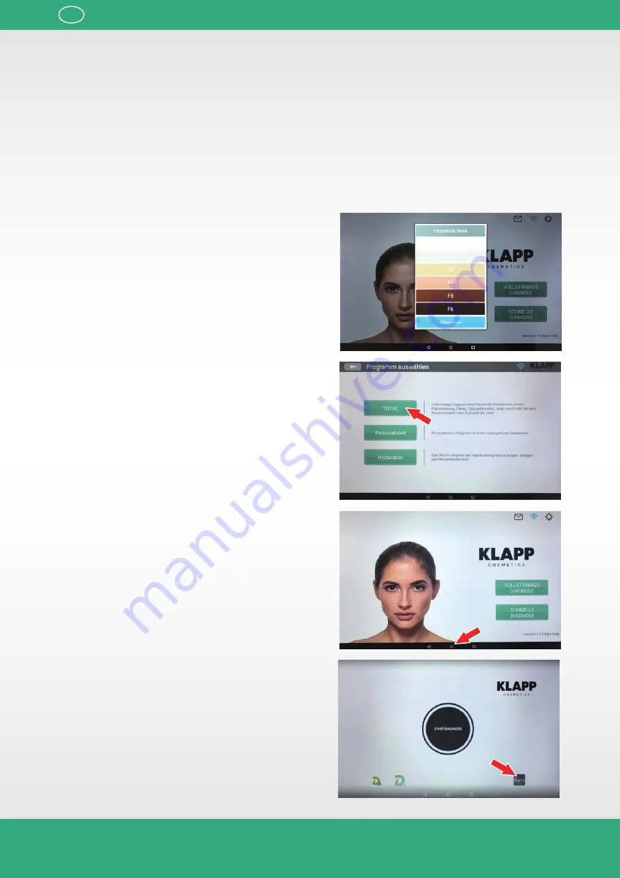 KLAPP Skin Analyser Скачать руководство пользователя страница 102