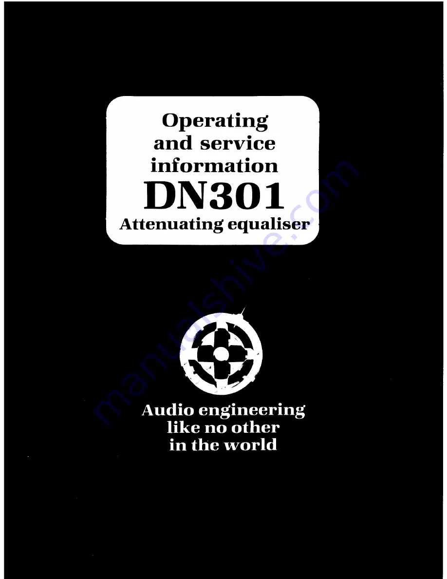 Klark Teknik dn301 Operating And Service Information Download Page 1